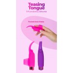 Wibrator na palec - PowerBullet Teasing Tongue With Mini Bullet 9 Functions   Różowy