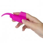 Wibrator na palec - PowerBullet Teasing Tongue With Mini Bullet 9 Functions   Różowy