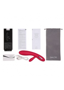 Grzejący wibrator - Svakom Lester Heating Vibrator Czerwony