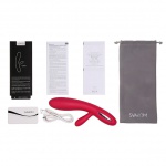 Grzejący wibrator - Svakom Lester Heating Vibrator Czerwony