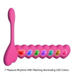 Wibrator plus stymulator zdalne sterowanie - Kama Sutra Rhythm Natya Ultimate Couples Toys  Różowy