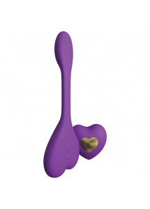 Wibrator plus stymulator zdalne sterowanie - Kama Sutra Rhythm Natya Ultimate Couples Toys  Fioletowy