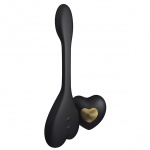 Wibrator plus stymulator zdalne sterowanie - Kama Sutra Rhythm Natya Ultimate Couples Toys  Czarny