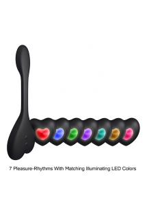 Wibrator plus stymulator zdalne sterowanie - Kama Sutra Rhythm Natya Ultimate Couples Toys  Czarny