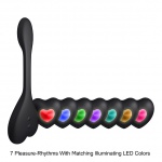 Wibrator plus stymulator zdalne sterowanie - Kama Sutra Rhythm Natya Ultimate Couples Toys  Czarny