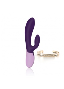 Wibrator podgrzewany z króliczkiem - RS Essentials Xena Rabbit Fioletowy
