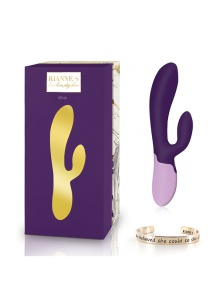 Wibrator podgrzewany z króliczkiem - RS Essentials Xena Rabbit Fioletowy