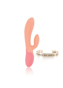 Wibrator podgrzewany z króliczkiem - RS Essentials Xena Rabbit Różowy