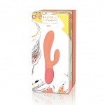 Wibrator podgrzewany z króliczkiem - RS Essentials Xena Rabbit Różowy