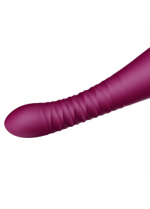 Wibrator posuwisty - Zalo King Vibrating Thruster Fioletowy