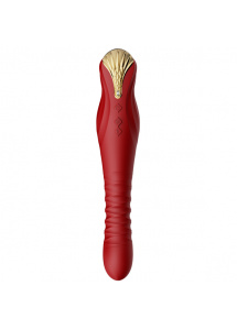 Wibrator posuwisty - Zalo King Vibrating Thruster Czerwony