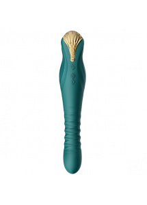 Wibrator posuwisty - Zalo King Vibrating Thruster Zielony