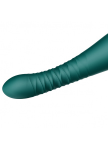 Wibrator posuwisty - Zalo King Vibrating Thruster Zielony