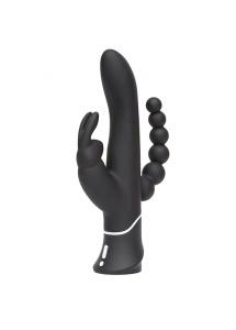 Wibrator potrójny - Happy Rabbit Triple Curve Black  