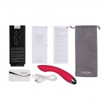 Wibrator punktu G z sensorem dotykowym - Svakom Lisa Touch Sensor Vibrator  Czerwony