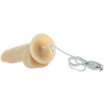 Wibrator realistyczny z rotacją - Naked Addiction Rotating & Vibrating Dong with Remote 7.5 Inch Vanilla   