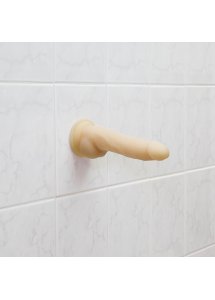 Wibrator realistyczny z rotacją - Naked Addiction Rotating & Vibrating Dong with Remote 7.5 Inch Vanilla   