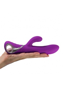 Wibrator rotujący ze symulatorem - LoversPremium Venus Vibrator  Fioletowy