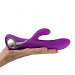 Wibrator rotujący ze symulatorem - LoversPremium Venus Vibrator  Fioletowy