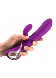 Wibrator rotujący ze symulatorem - LoversPremium Venus Vibrator  Fioletowy