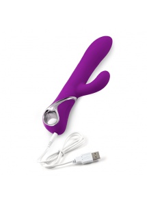 Wibrator rotujący ze symulatorem - LoversPremium Venus Vibrator  Fioletowy