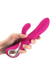 Wibrator rotujący ze symulatorem - LoversPremium Venus Vibrator  Różowy