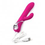 Wibrator rotujący ze symulatorem - LoversPremium Venus Vibrator  Różowy