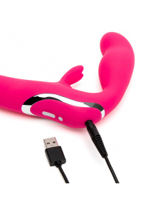 Wibrator strapless - Happy Rabbit Strapless Strap-On Rabbit Vibe   