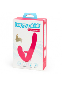 Wibrator strapless - Happy Rabbit Strapless Strap-On Rabbit Vibe   