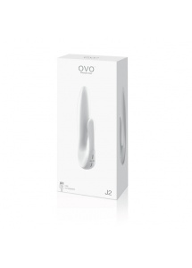Wibrator stymulujący łechtaczkę - Ovo J2 Rechargeable Rabbit Vibrator  Biały