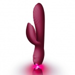 Gruby Wibrator podwójny stymulujący łechtaczkę - Rocks-Off Every Girl Rabbit Vibrator   Czerwony