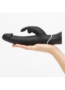 Wibrator typu króliczek - Happy Rabbit Realistic Black  