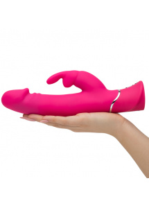 Wibrator z masażerem łechtaczki - Happy Rabbit Realistic Dual Density Rabbit Vibrator   