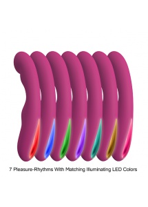 Wibrator z podświetleniem LED - Kama Sutra Rhythm Dandiya G-Spot Stimulator  Różowy