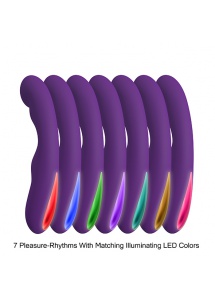 Wibrator z podświetleniem LED - Kama Sutra Rhythm Dandiya G-Spot Stimulator  Fioletowy