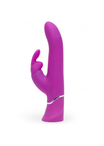 Wibrator z posuwem i masażerem - Happy Rabbit Curve Power Motion Rabbit Vibrator   
