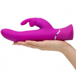Wibrator z posuwem i masażerem - Happy Rabbit Curve Power Motion Rabbit Vibrator   