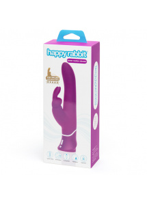 Wibrator z posuwem i masażerem - Happy Rabbit Curve Power Motion Rabbit Vibrator   