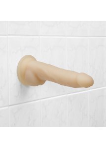 Wibrator z rotacją i przyssawką - Naked Addiction Rotating & Vibrating Dong 8 Inch Vanilla   