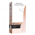 Wibrator z rotacją i przyssawką - Naked Addiction Rotating & Vibrating Dong 8 Inch Vanilla   