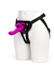 Wibrator z uprzężą - Happy Rabbit Vibrating Strap-On Harness Set   