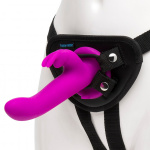 Wibrator z uprzężą - Happy Rabbit Vibrating Strap-On Harness Set   