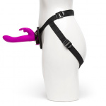 Wibrator z uprzężą - Happy Rabbit Vibrating Strap-On Harness Set   