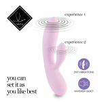 Wibrator ze stymulatorem - FeelzToys Lea Vibrator  Truskawka