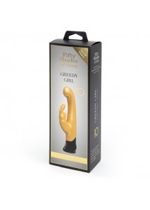 Wibrator ze stymulatorem - Fifty Shades of Grey G-Spot Rabbit Vibrator Złoty