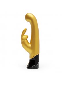 Wibrator ze stymulatorem - Fifty Shades of Grey G-Spot Rabbit Vibrator Złoty