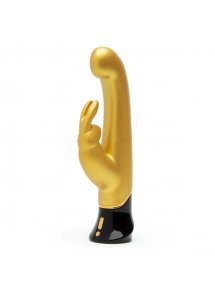 Wibrator ze stymulatorem - Fifty Shades of Grey G-Spot Rabbit Vibrator Złoty