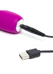 Wibrator realistyczny ze stymulatorem - Happy Rabbit Slimline Realistic USB Rechargeable Rabbit