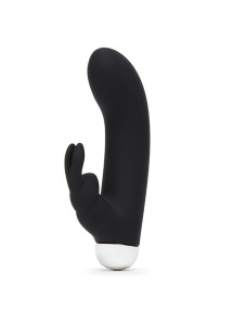 Wibrator ze stymulatorem łechtaczki - Fifty Shades of Grey Greedy Girl Rechargeable Mini Rabbit Vibrator  