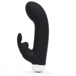 Wibrator ze stymulatorem łechtaczki - Fifty Shades of Grey Greedy Girl Rechargeable Mini Rabbit Vibrator  